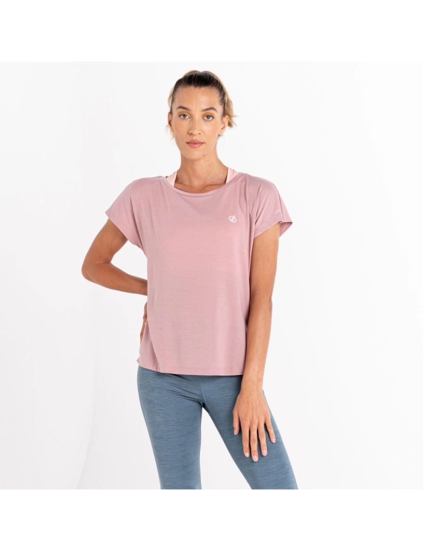 imagem de Dare 2B Mulheres/Ladies Persisting Marl T-shirt leve4