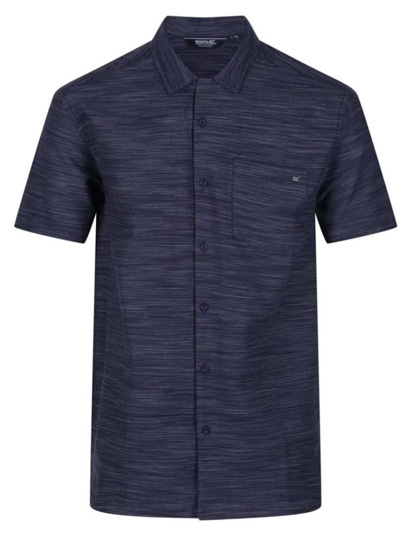 imagem de Regatta Mens Mahlon listrado camisa de manga curta1