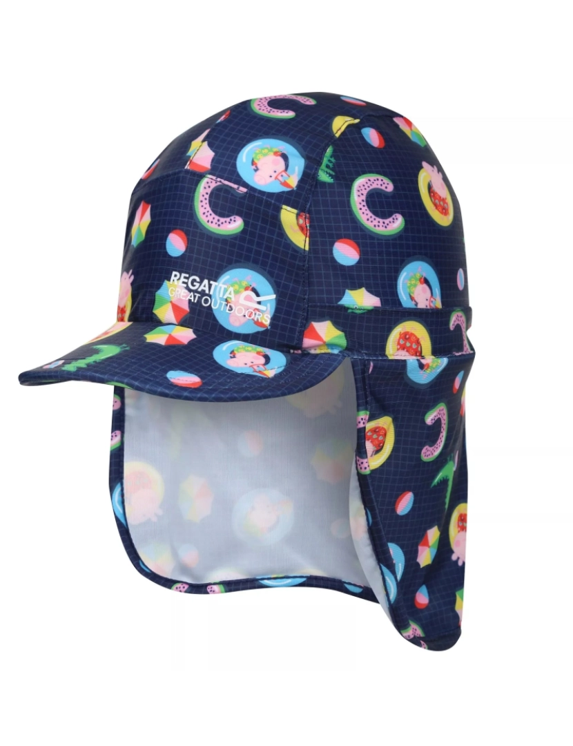 imagem de Regatta Childrens/Kids Sunshade Peppa Pig Neck Protector Cap - 4-6 Años1