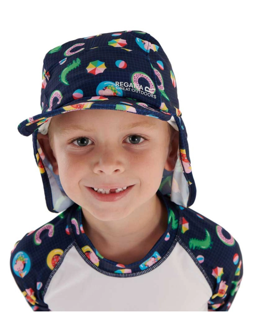 imagem de Regatta Childrens/Kids Sunshade Peppa Pig Neck Protector Cap - 4-6 Años2