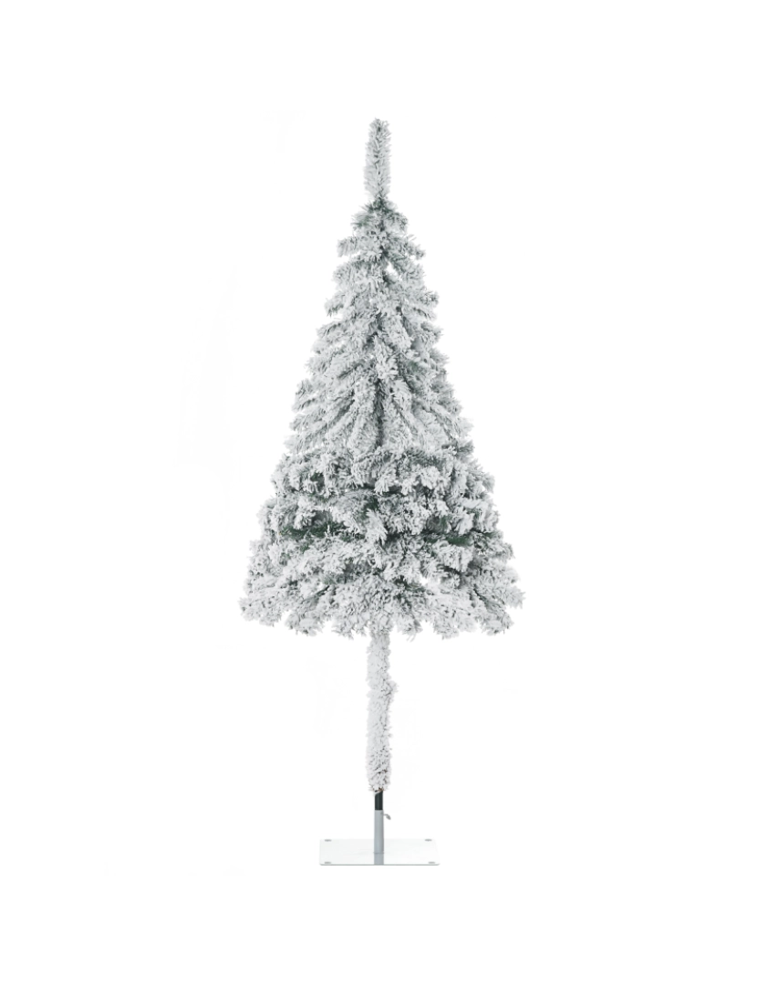 Homcom - Árvore de Natal Ø72x180cm cor verde e branco 830-728V00GN
