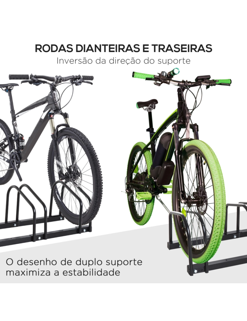 imagem de Estacionamento para Bicicletas 76x33x27cm cor preto AA0-023V01BK7