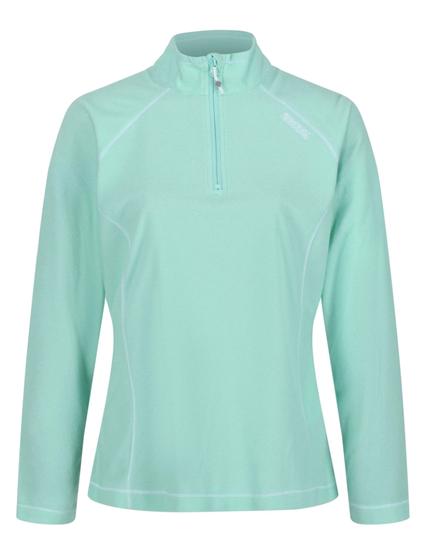 imagem de Regatta Womens/Ladies Montes Micro-Stripe metade Zip velo casaco1