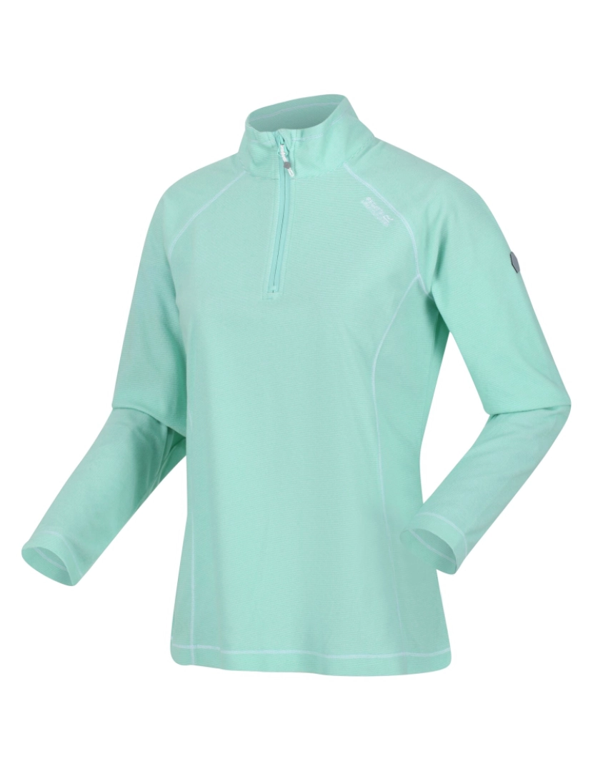 imagem de Regatta Womens/Ladies Montes Micro-Stripe metade Zip velo casaco4