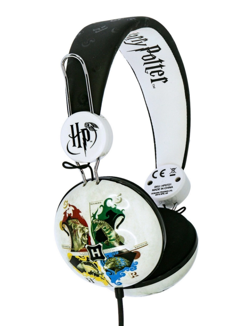 imagem de Harry Potter Crianças/Kids Hogwarts Crest Headphones no ouvido2