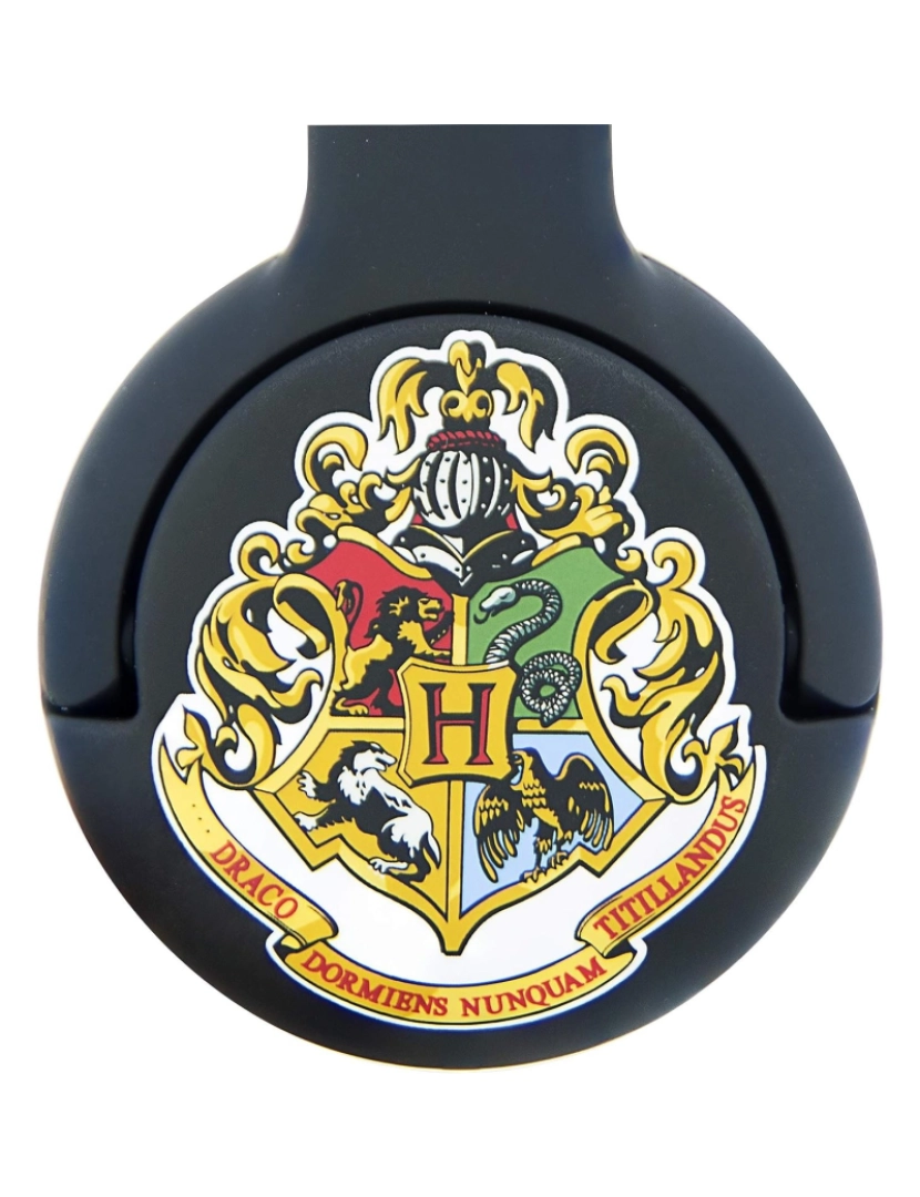 imagem de Harry Potter Crianças/Kids Hogwarts Crest Headphones no ouvido2