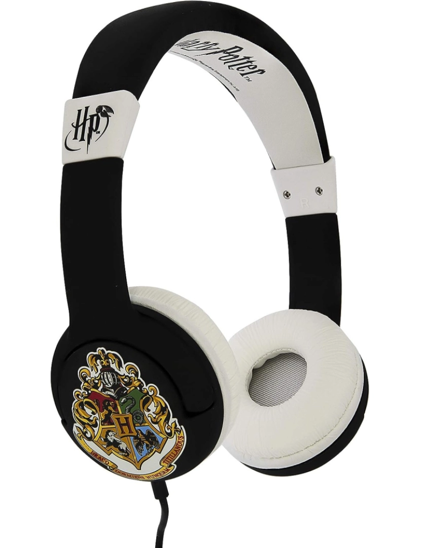 imagem de Harry Potter Crianças/Kids Hogwarts Crest Headphones no ouvido3