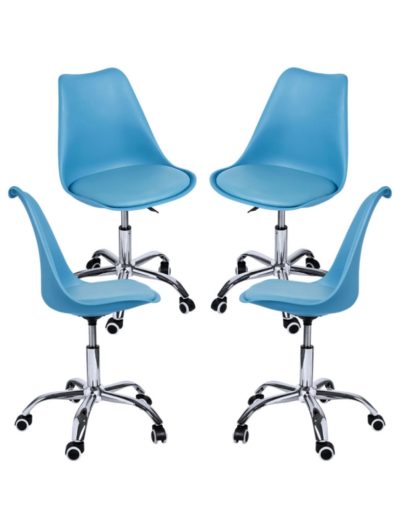 Presentes Miguel - Pack 4 Cadeiras Neo - Azul claro