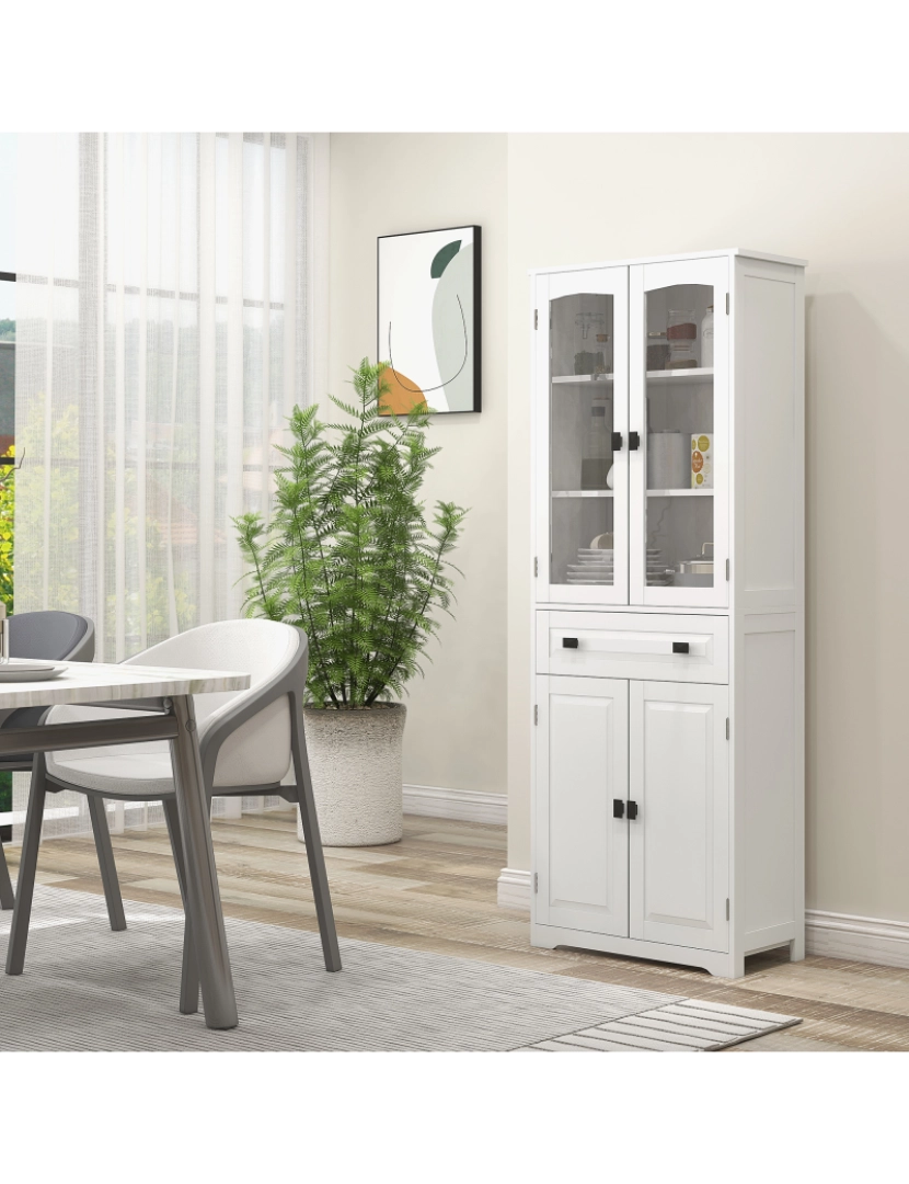 imagem de Armário de Cozinha 60x30x160cm cor branco 835-926V80WT2