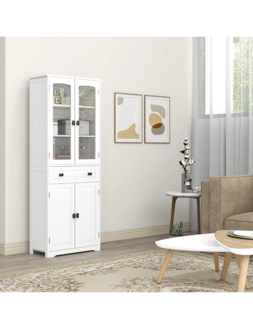 imagem de Armário de Cozinha 60x30x160cm cor branco 835-926V80WT7