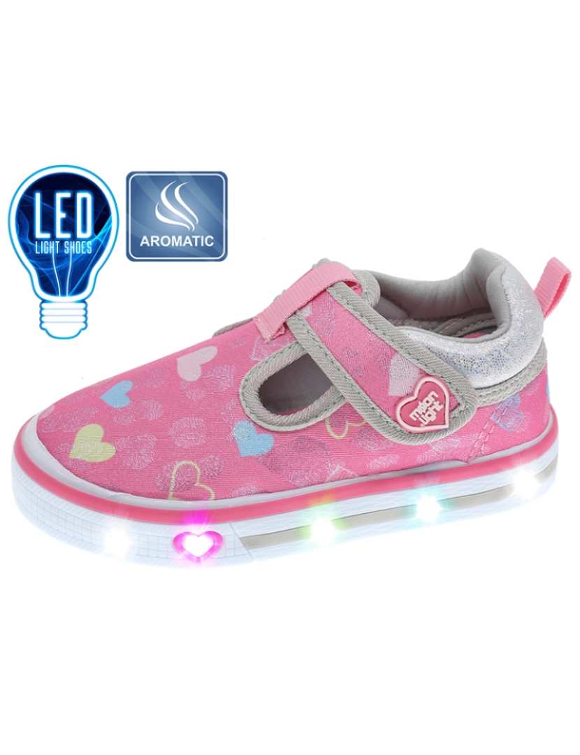 Beppi - Sapato com Luzes Infantil Fuchsia