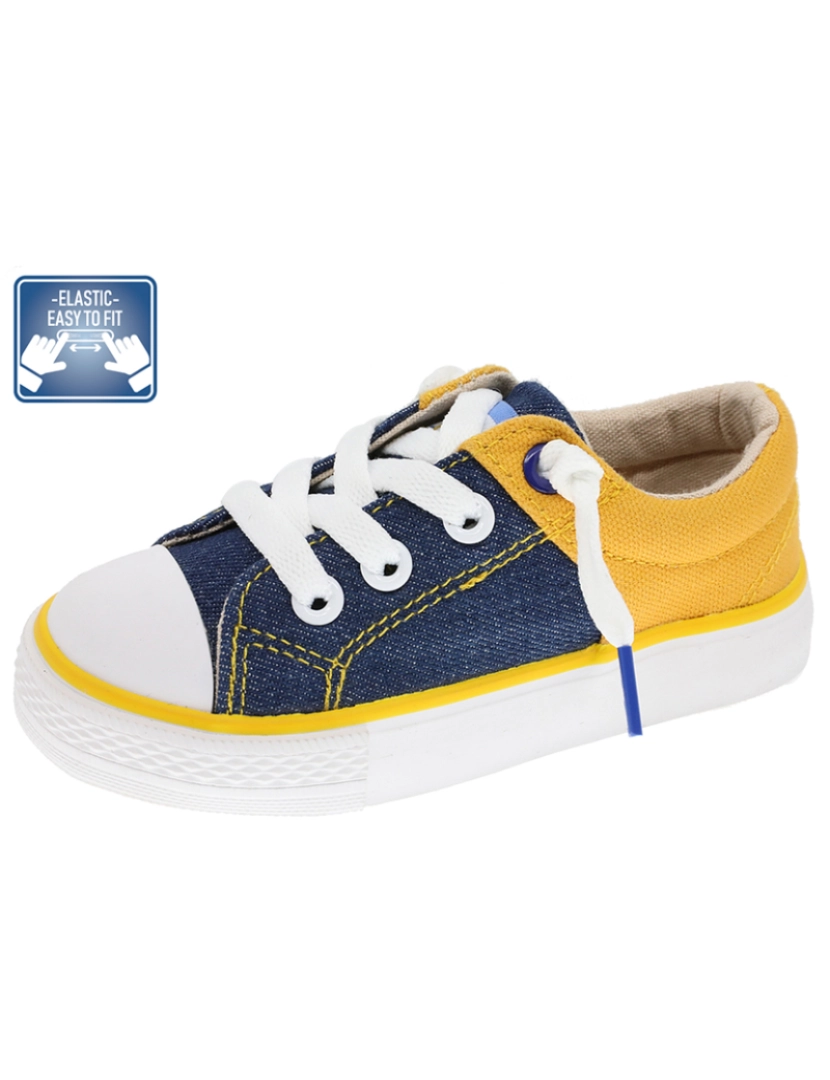 Beppi - Sapato Lona Infantil Azul Marinho