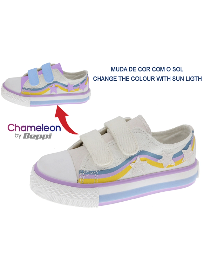 Beppi - Sapato Lona Infantil Branco