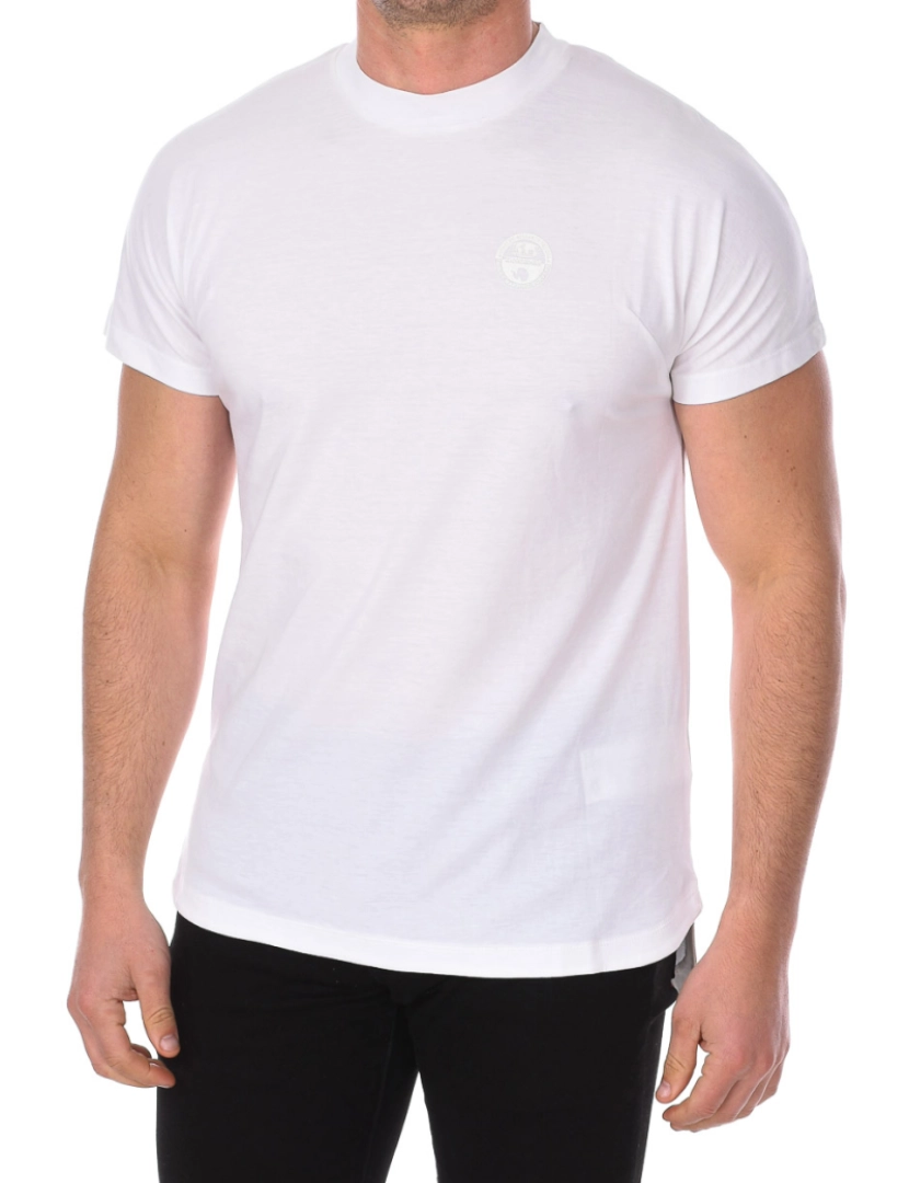 Napapijri - T-Shirt M. Curta Siel W  Homem Branco