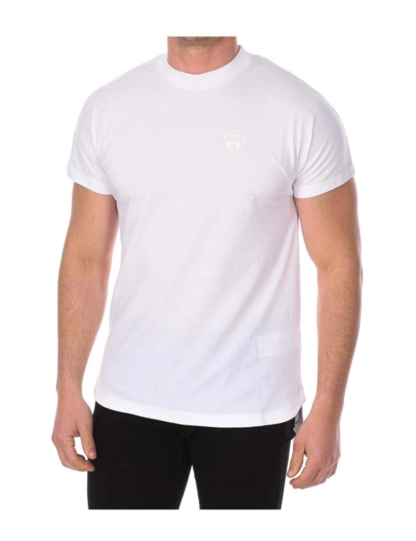Napapijri - T-Shirt M. Curta Siel W  Homem Branco
