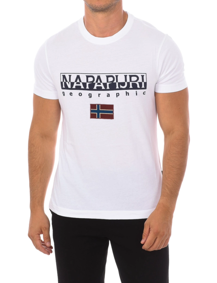 Napapijri - T-Shirt M. Curta S-Ayas Homem Branco