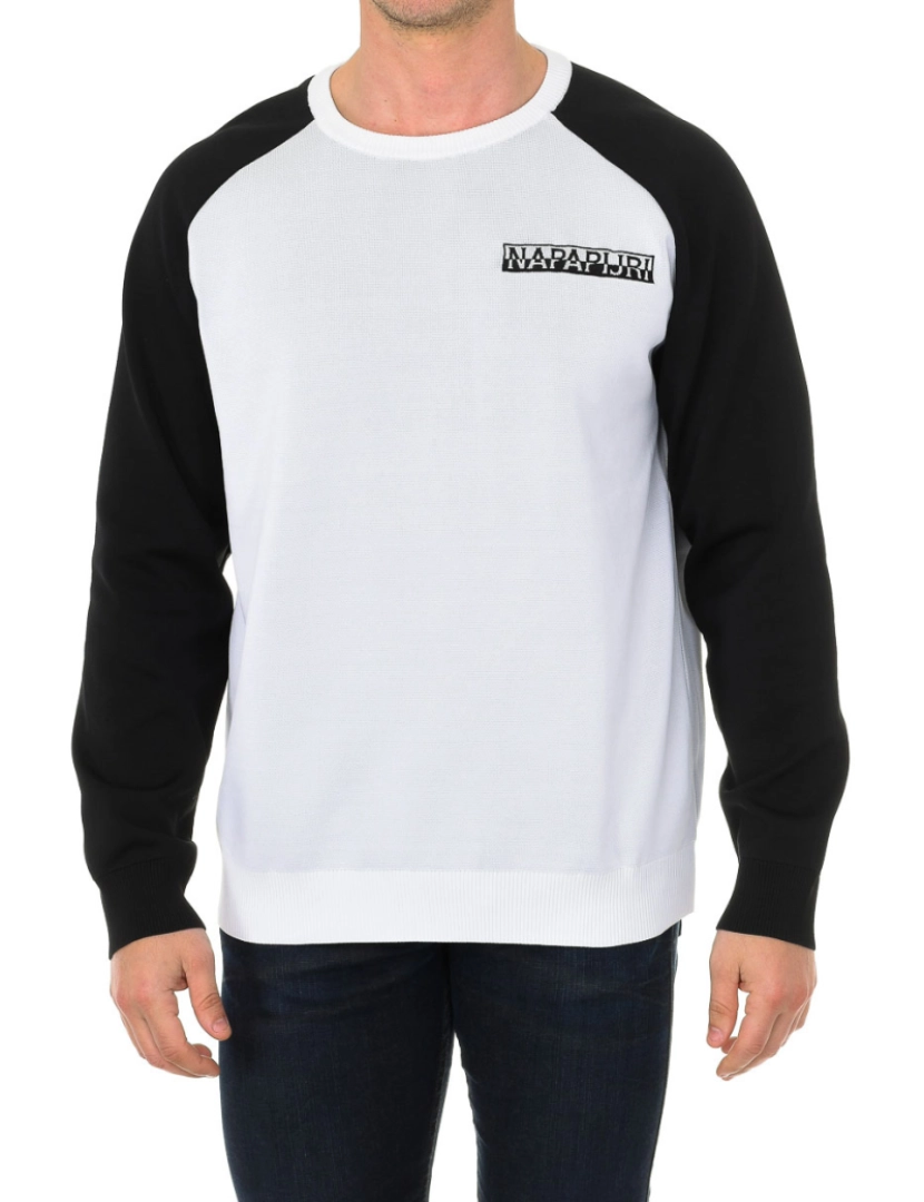 Napapijri - Sweatshirt Homem Preto E Branco