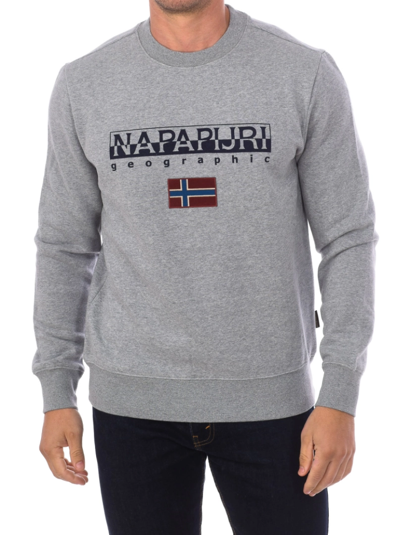 Napapijri - Sweatshirt B-Ayas C1 Homem Cinza