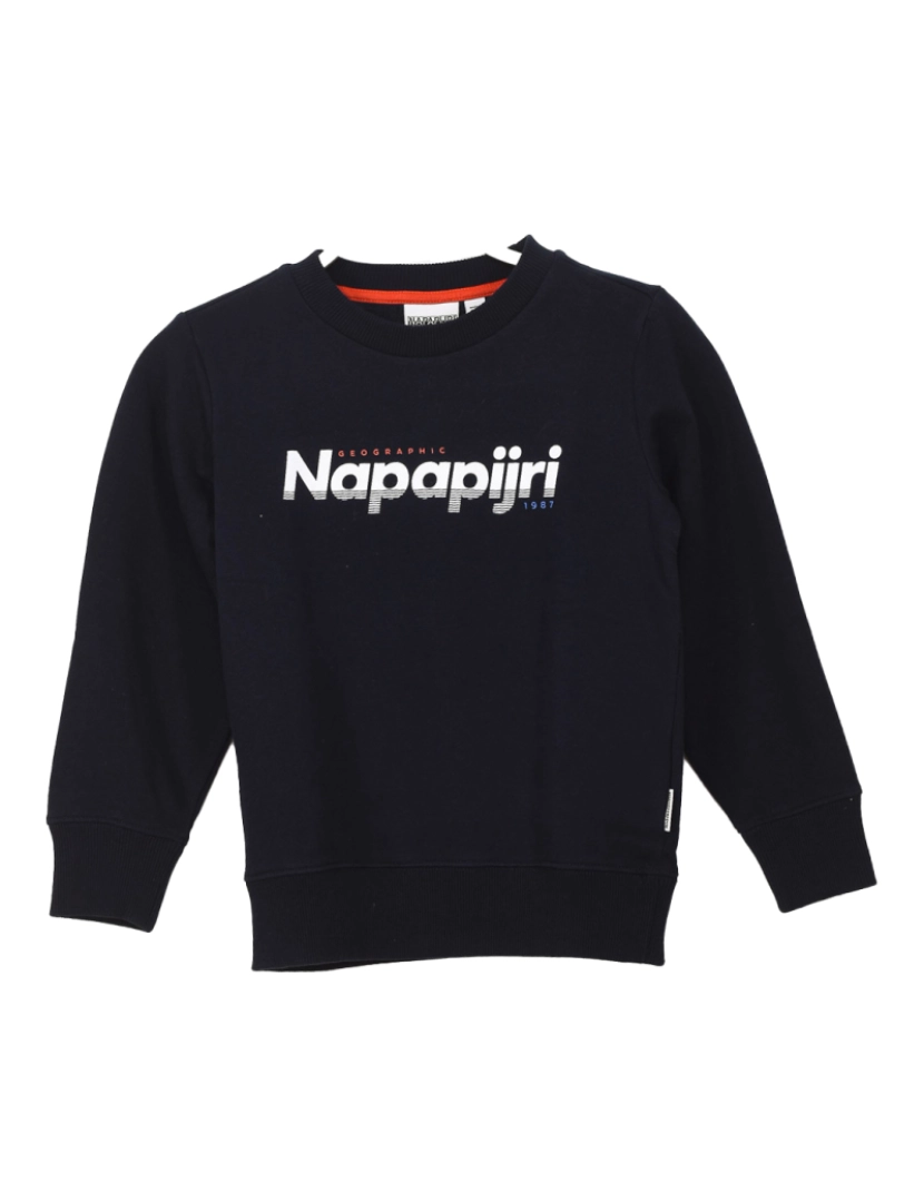 Napapijri - Hoodie K Baloy C C/ Zíper Menino Preto