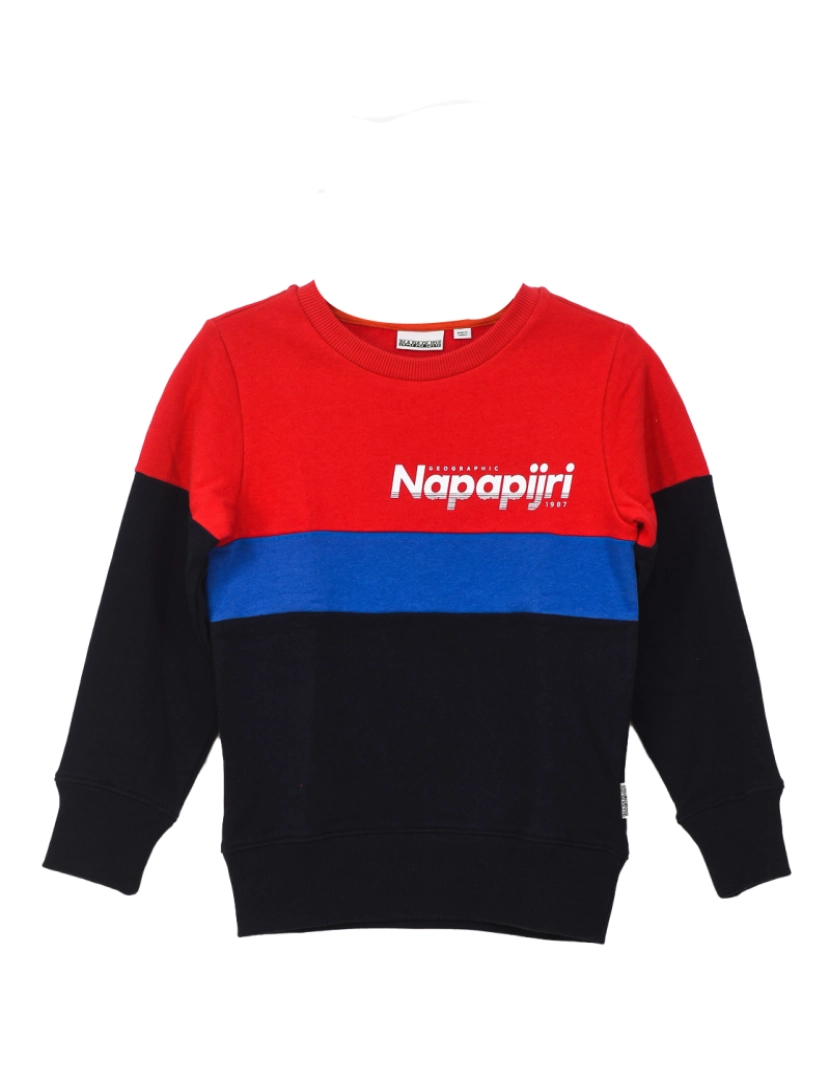 Napapijri - Hoodie C/ Zíper K Baloy Cb Menino Vermelho