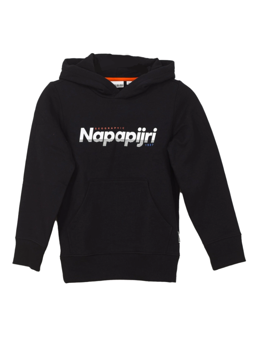 Napapijri - Hoodie C/ Capuz K Baloy H Menino Preto