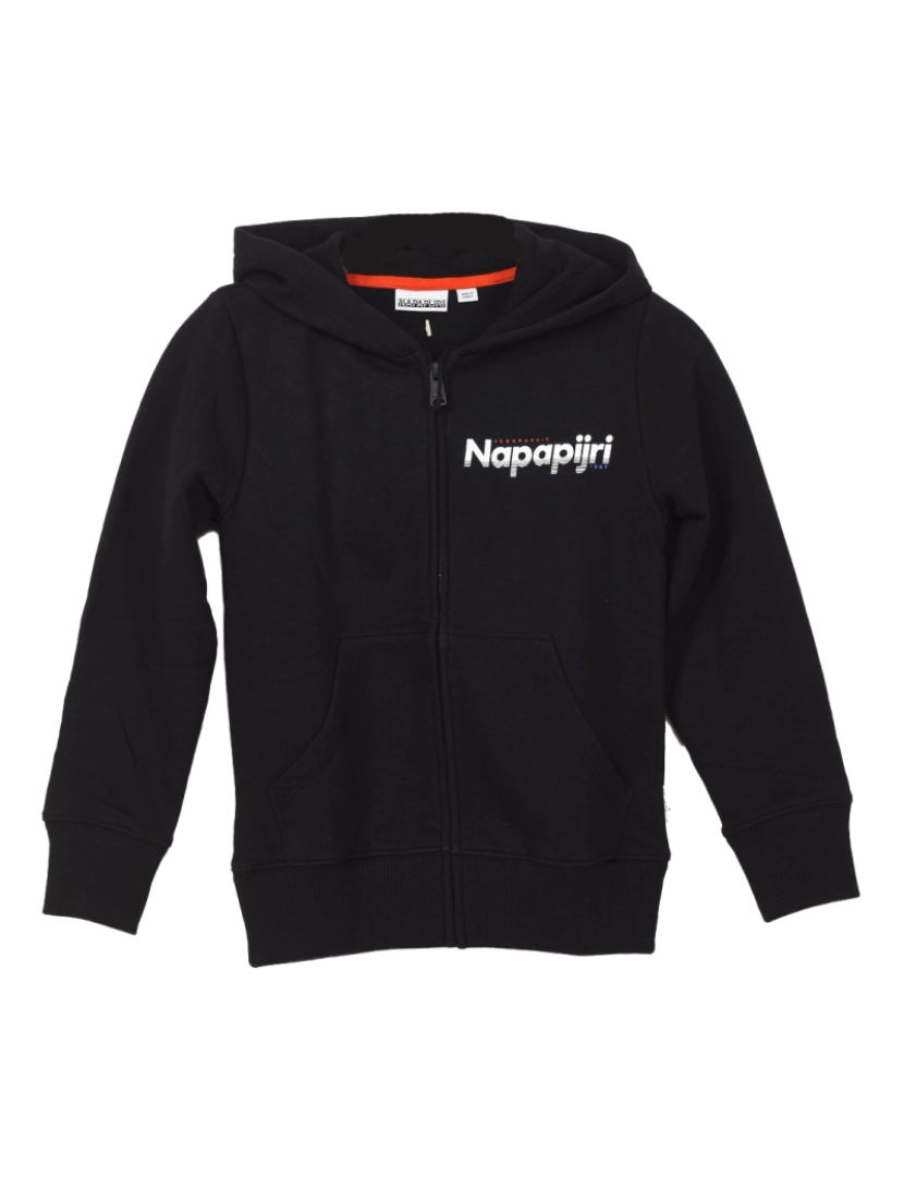 Napapijri - Hoodie C/ Capuz K Baloy Fzh Menino Preto