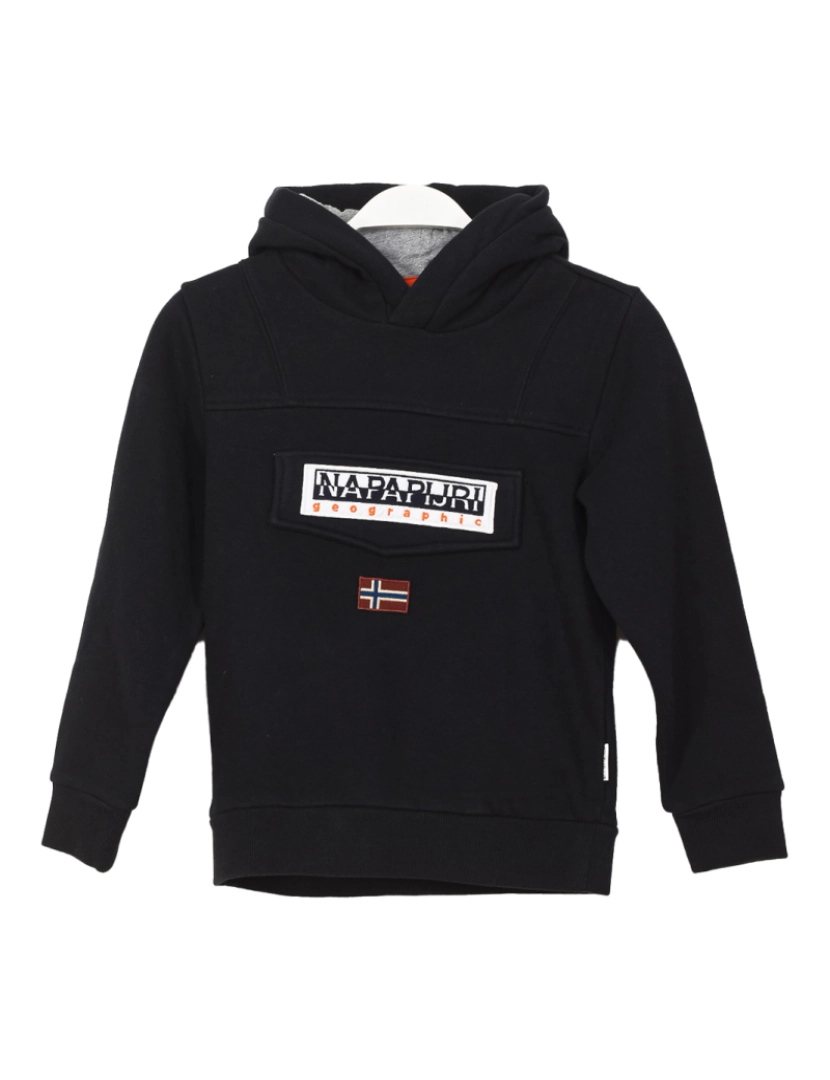 Napapijri - Hoodie C/ Capuz K Burgee W Menino Preto