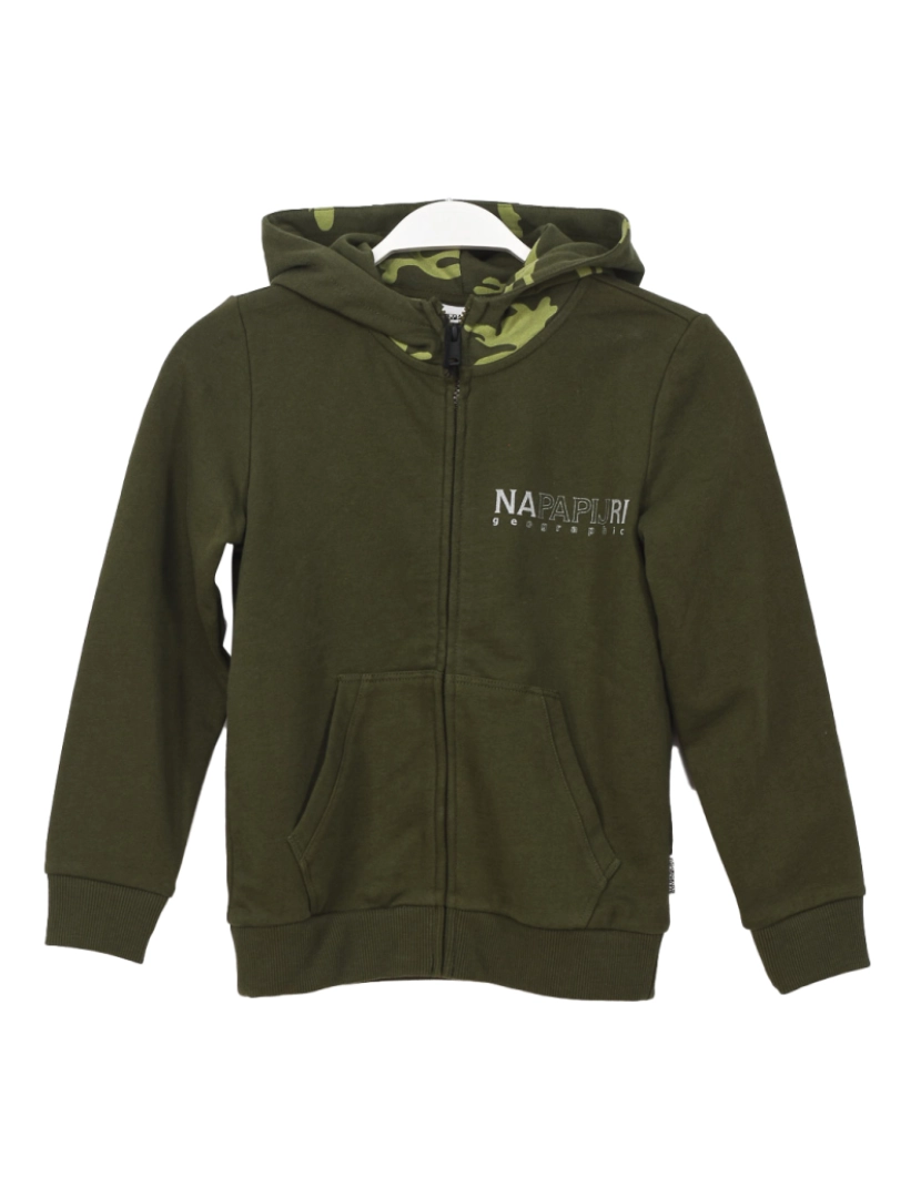 Napapijri - Hoodie C/ Capuz K Bersa Fzh Menino Verde Escuro