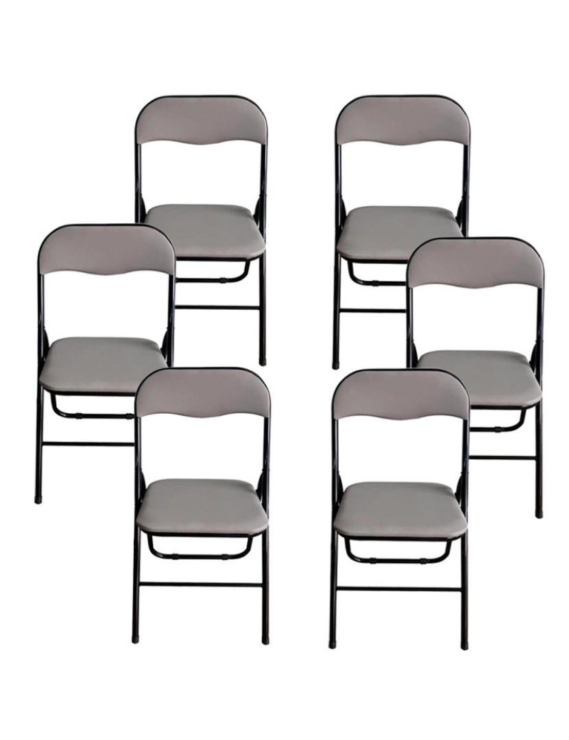 imagem de Pack 6 Cadeiras Niza Basic - Cinza1