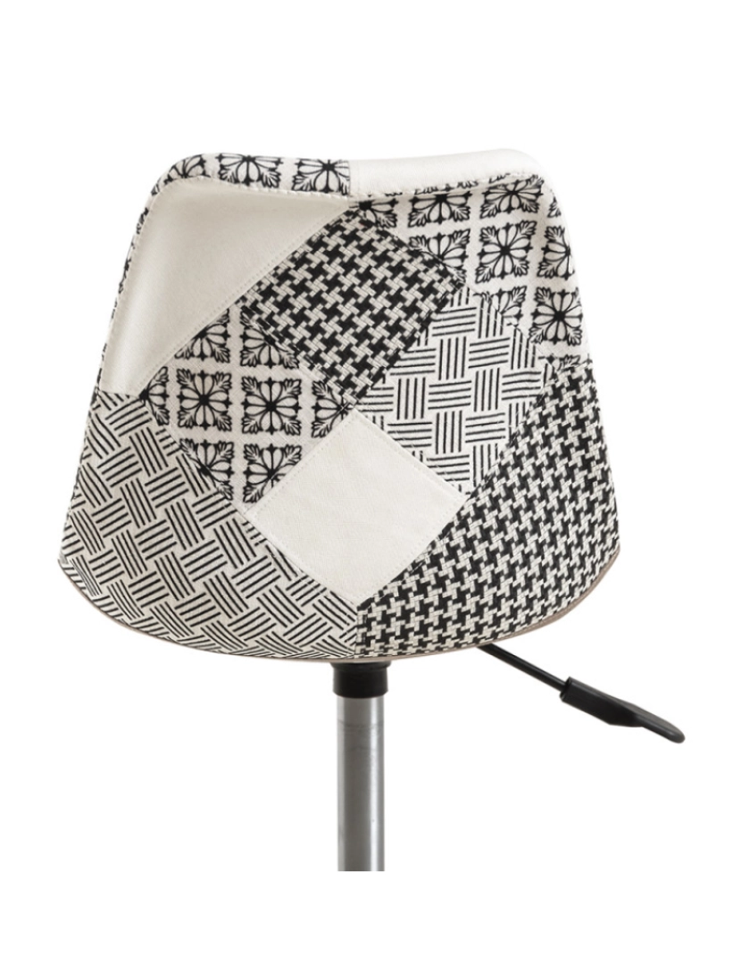 imagem de Pack 6 Cadeiras Neo Patchwork - Patchwork branco e preto4