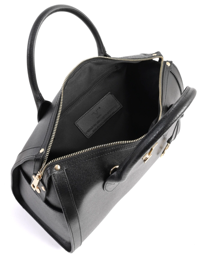 imagem de V Italia Womens Handbag Preto V014-G Saffiano Nero5