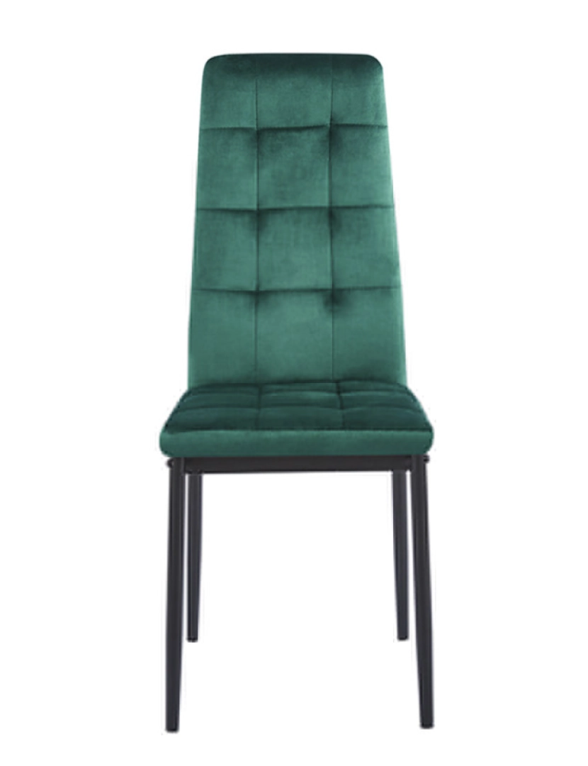 imagem de Pack 4 Cadeiras Lan Veludo - Verde3