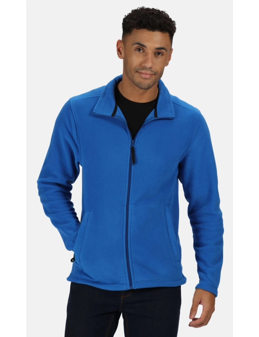 imagem grande de Regatta Mens Plain Micro Fleece Full Zip Jacket (Layer Lite)2