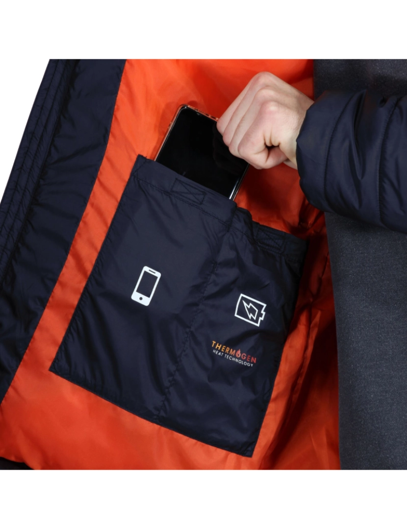 imagem de Regatta Mens Thermogen Heated casaco impermeável6