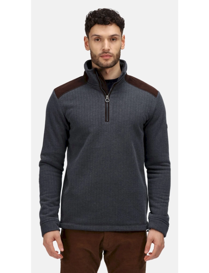 imagem de Regatta Mens Holbeck meia Zip Fleece Top3