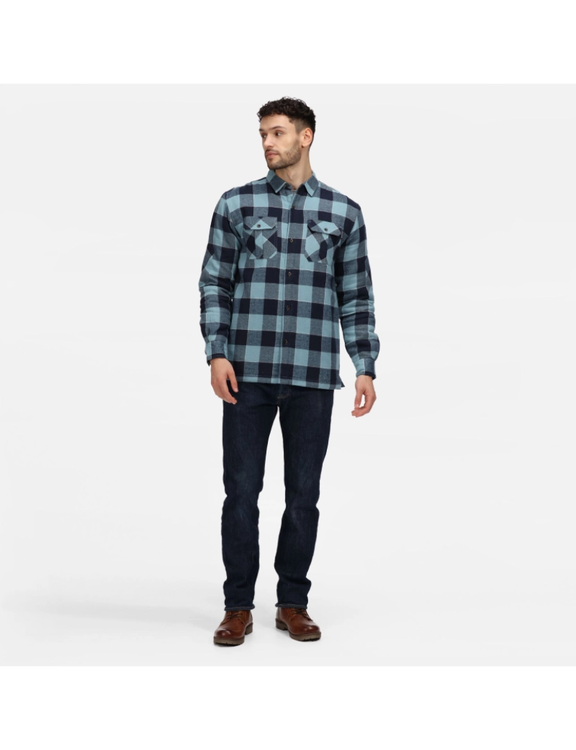 imagem de Regatta Mens Shelford Checked Camisa acolchoada3