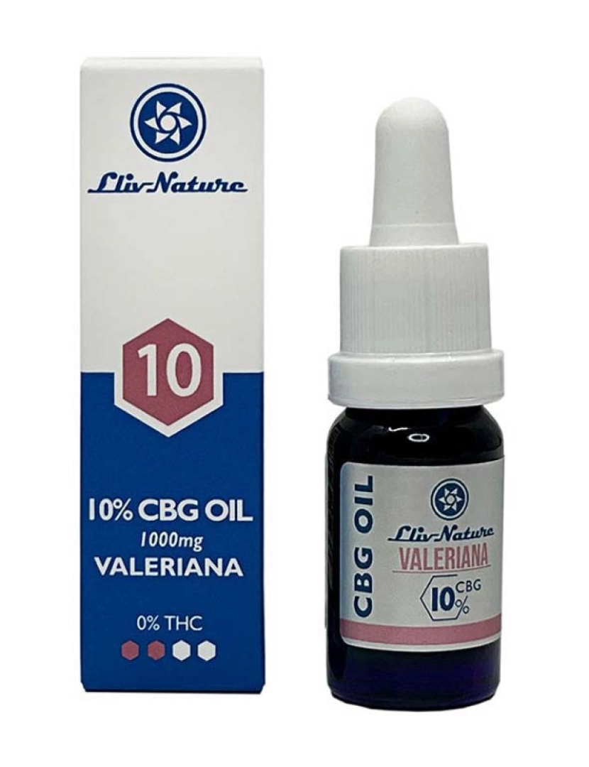 Llivnature - 10% Cbg Óleo Semilla Cáñamo Orgánico Y Valeriana 10 Ml