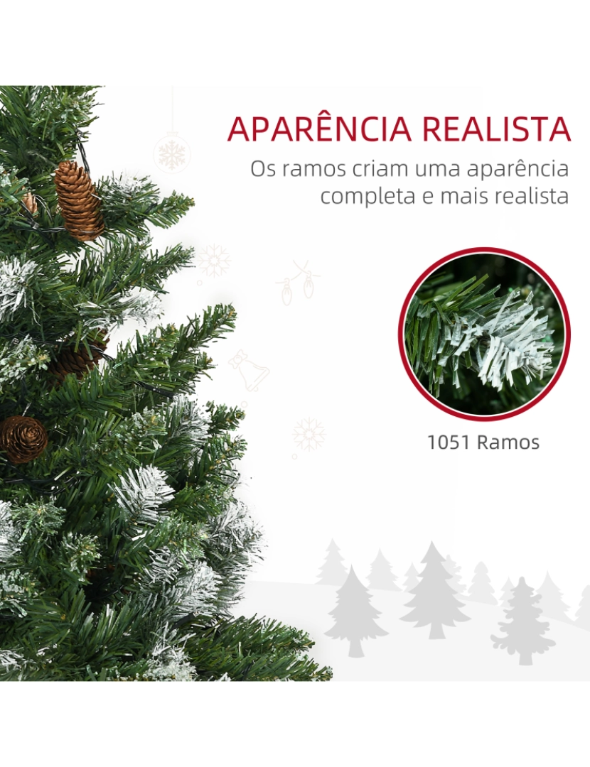 imagem de Árvore de Natal Ø100x230cm cor verde 830-732V91GN5