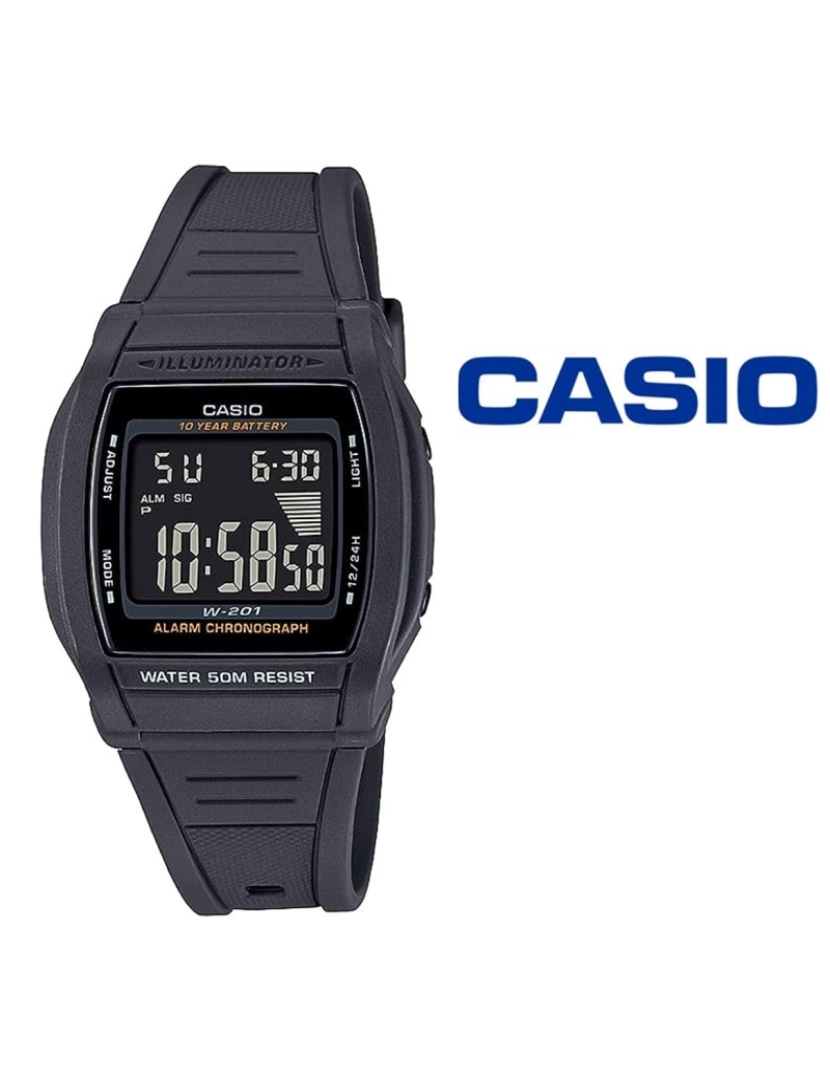 Casio - Relógio Casio W201-1BVDF
