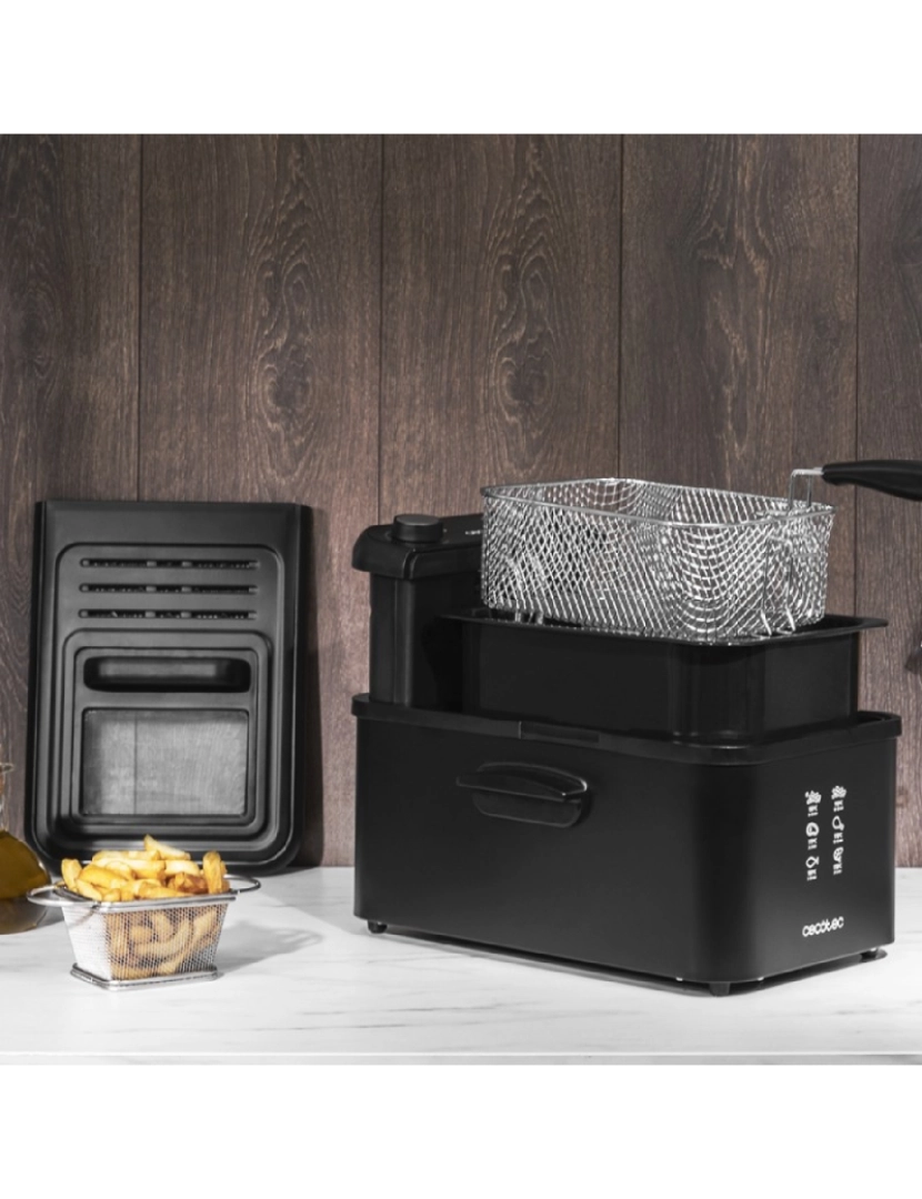 imagem de Fritadeira com óleo CleanFry Infinity 3000 Black Cecotec4