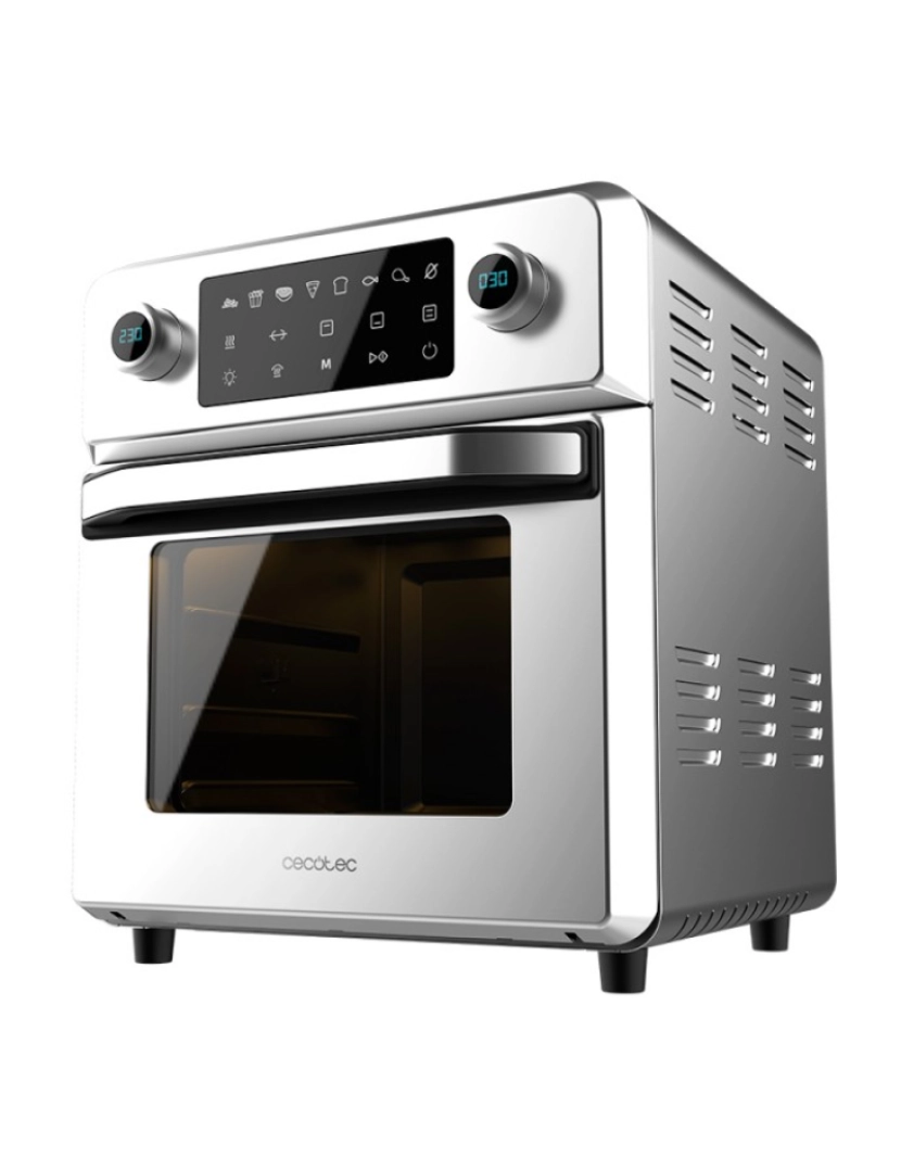 Cecotec - Forno-fritadeira a ar Bake&Fry 1400 Steel Touch Cecotec