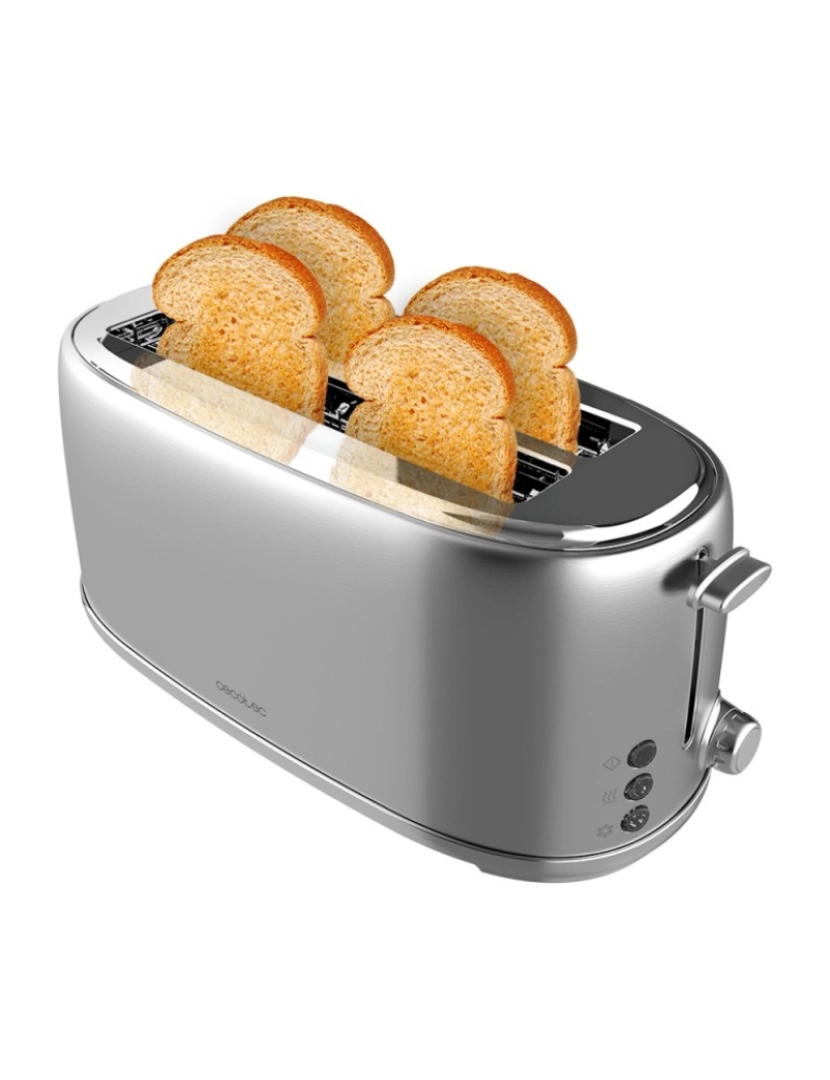 imagem de Torradeira vertical Toast&Taste 1600 Retro Double Inox Cecotec1