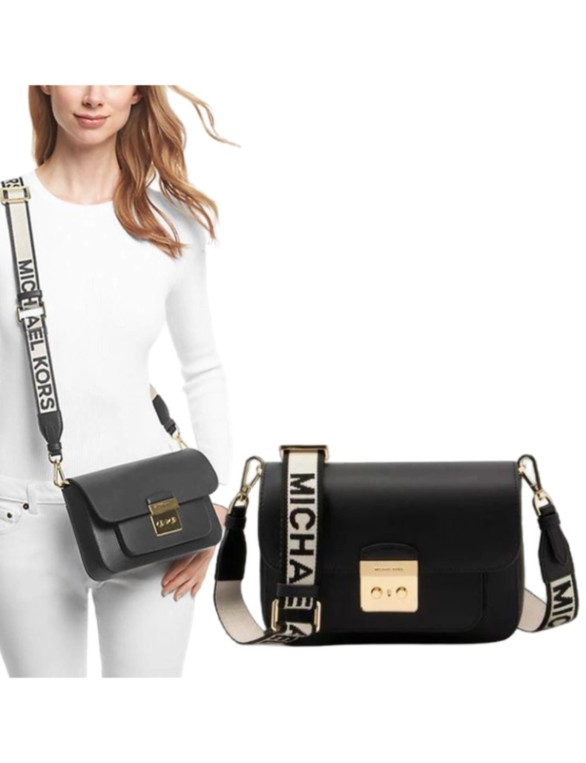 Mala preta best sale michael kors