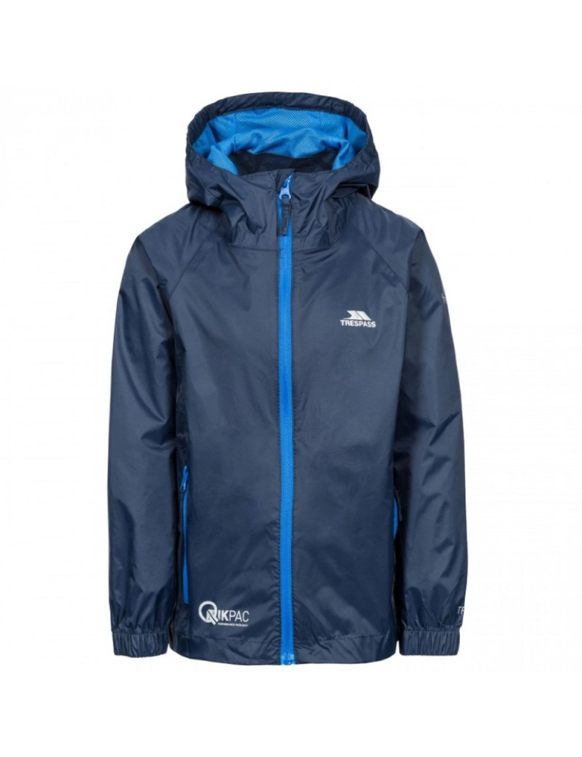imagem de Trespass Crianças/Kids Qikpac impermeável Packaway Jacket1