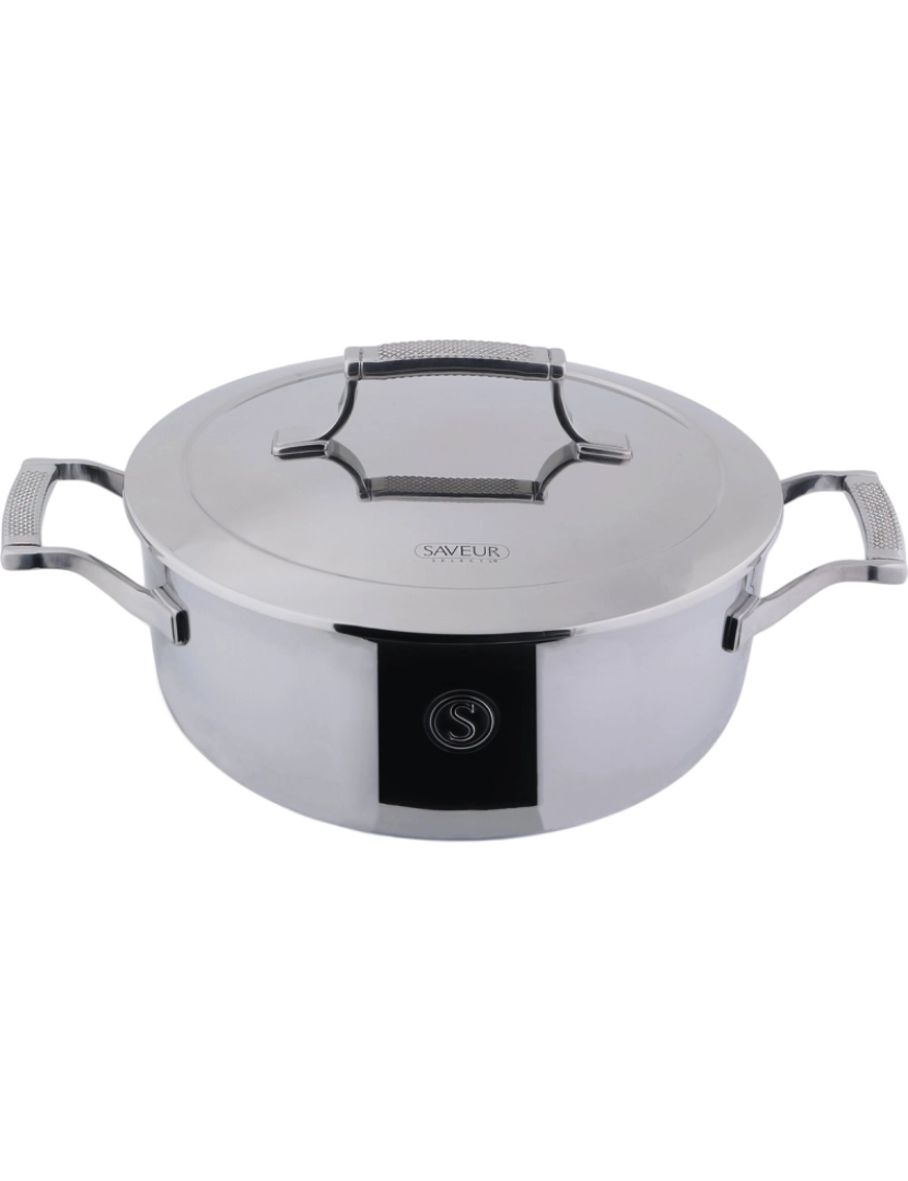 Saveur Selects - Saveur Selects - Série Voyage - Cooking Pot 25Cm - Garantia vitalícia - aço inoxidável - Incl. Lid