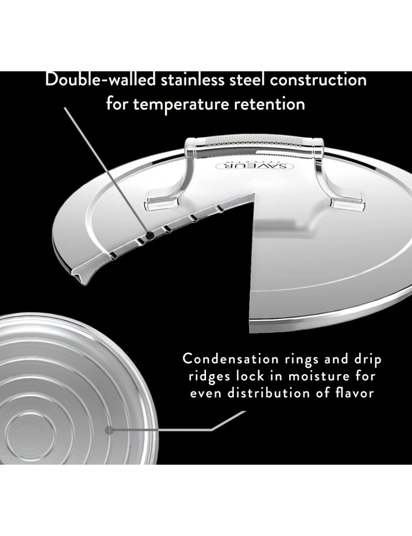imagem de Saveur Selects - Série Voyage - Cooking Pot 25Cm - Garantia vitalícia - aço inoxidável - Incl. Lid2