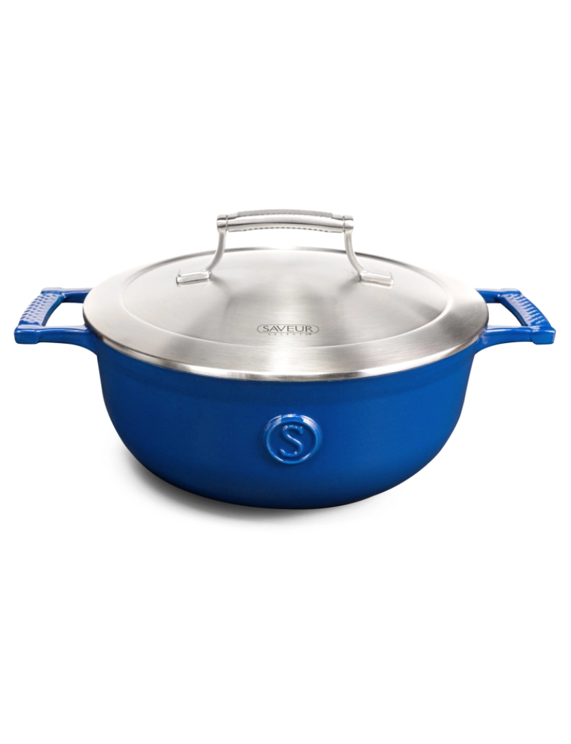 Saveur Selects - Saveur Selects - Série Voyage - Casserole - Ferro fundido - 25Cm - Azul clássico