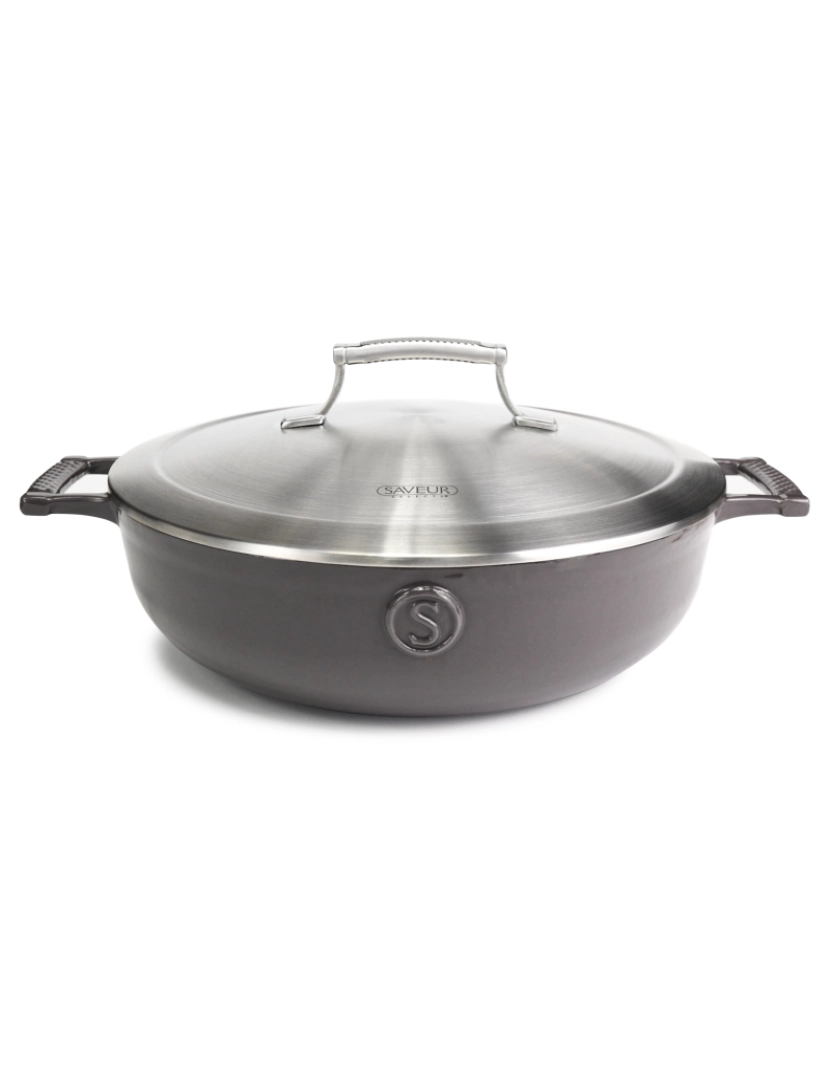 Saveur Selects - Saveur Selects - Série Voyage - Cast Iron Skillet 30Cm - Cinza - Garantia vitalícia