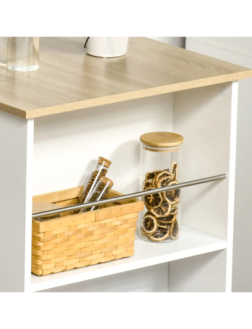 imagem de Mesa de Bar 112x57x106cm cor branco 835-390WT7