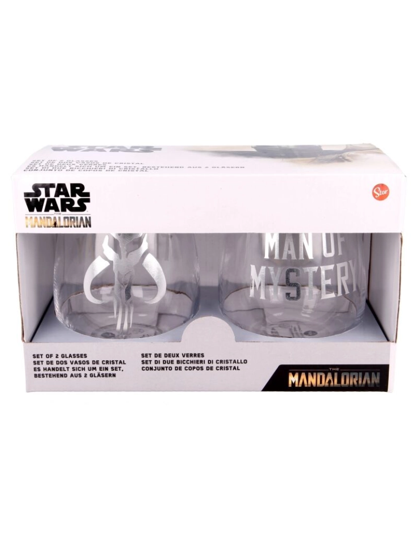 Stor - Conjunto de 2 Copos de Cristal The Mandalorian 510ml